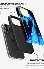 iPhone 13 Pro Tough Case – Blue Flames Dragon - View 2