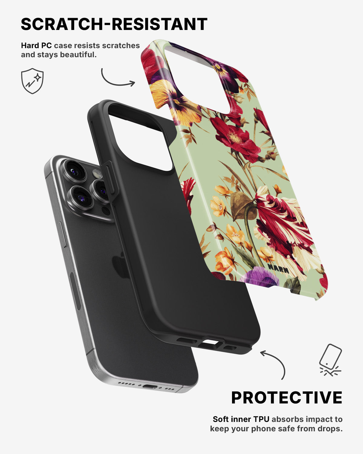 iPhone 13 Pro Tough Case – Pansy Pansy - View 2
