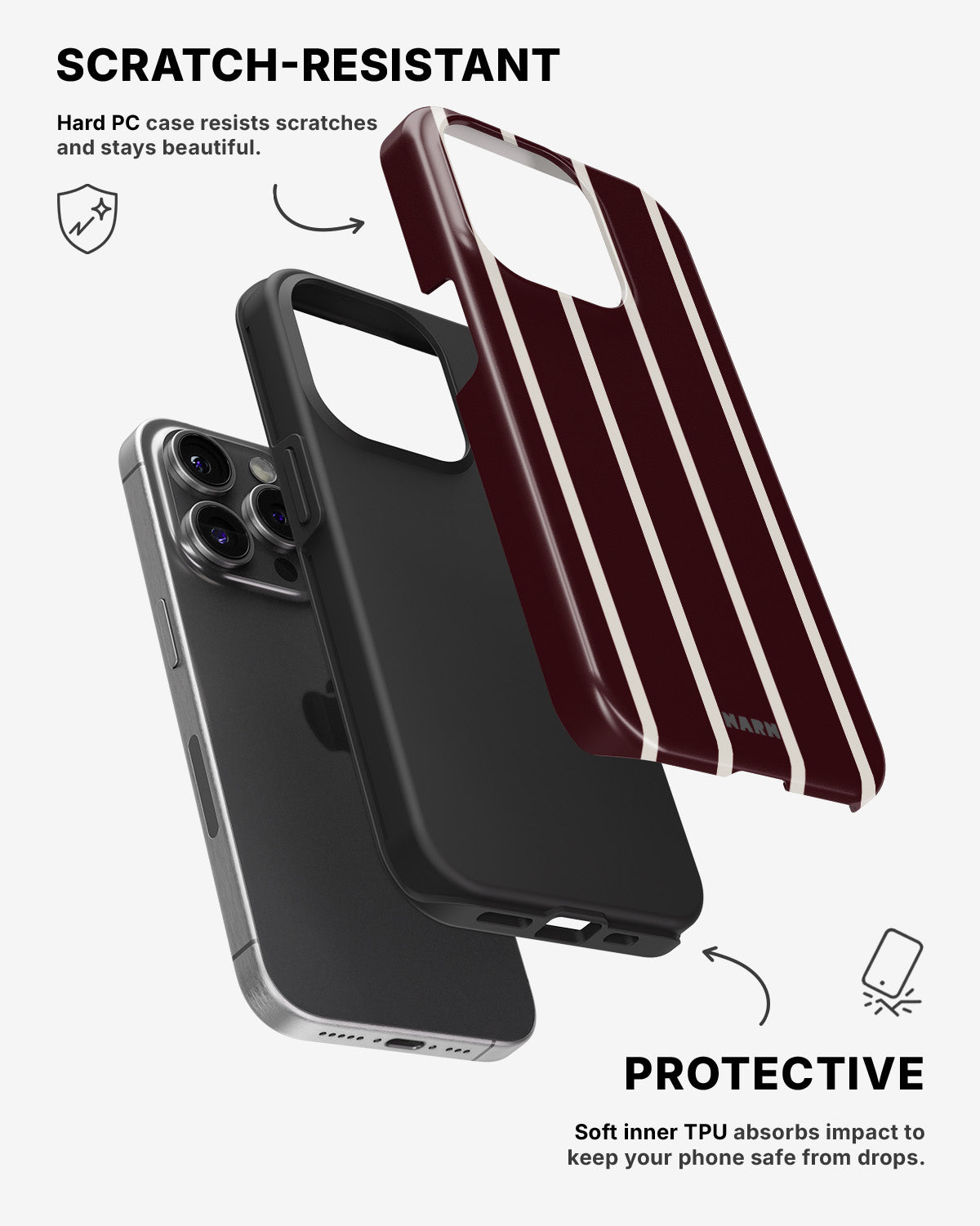 iPhone 13 Pro Tough Case – Rouge - View 2