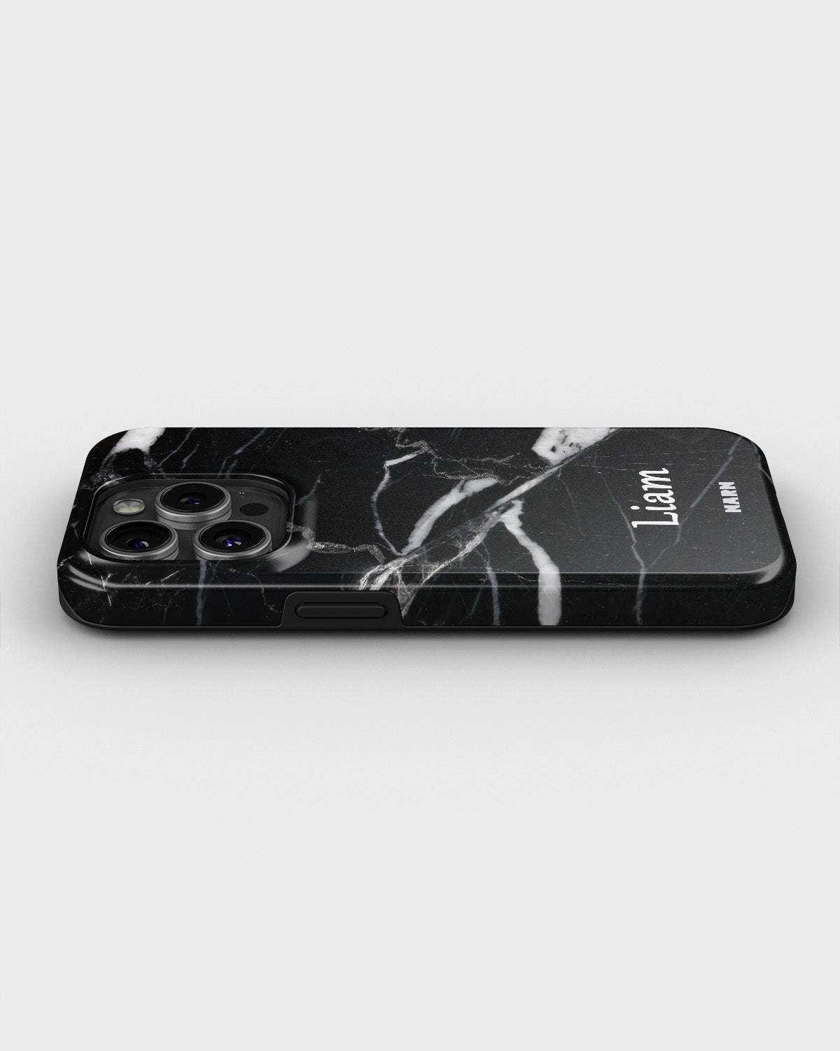 iPhone 13 Pro Tough Case – Custom - Black Marble - View 3