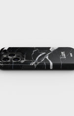 iPhone 13 Pro Tough Case – Custom - Black Marble - View 3