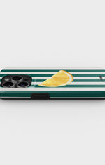 iPhone 13 Pro Tough Case – Lemon Stripes - View 3