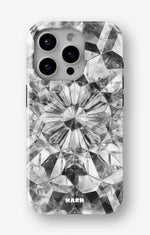 iPhone 15 Pro Tough Case – Grey Crystals - View 1