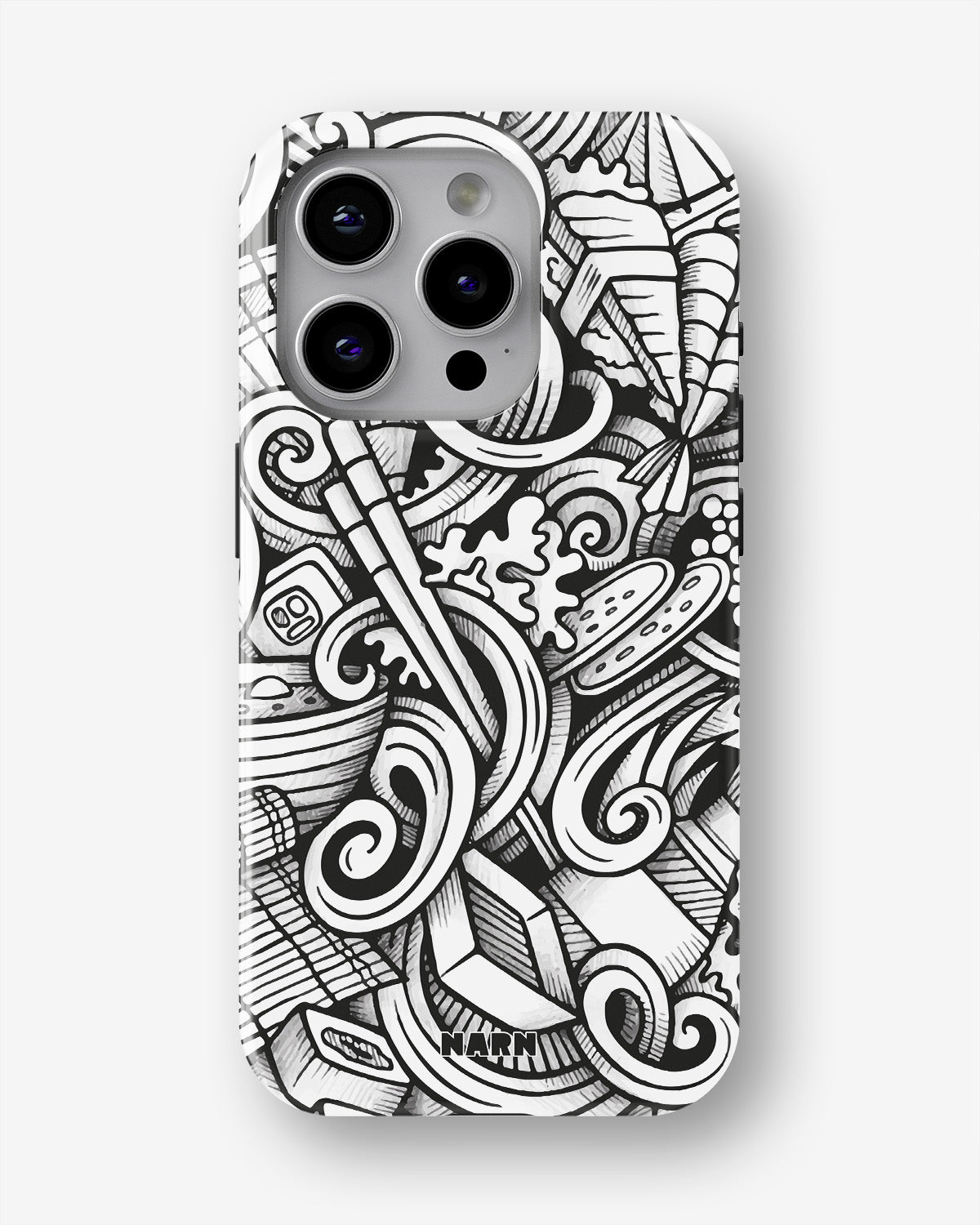 iPhone 15 Pro Tough Case – Japanese Pattern - View 1