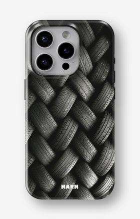 iPhone 15 Pro Tough Case – Tires Wall - View 1