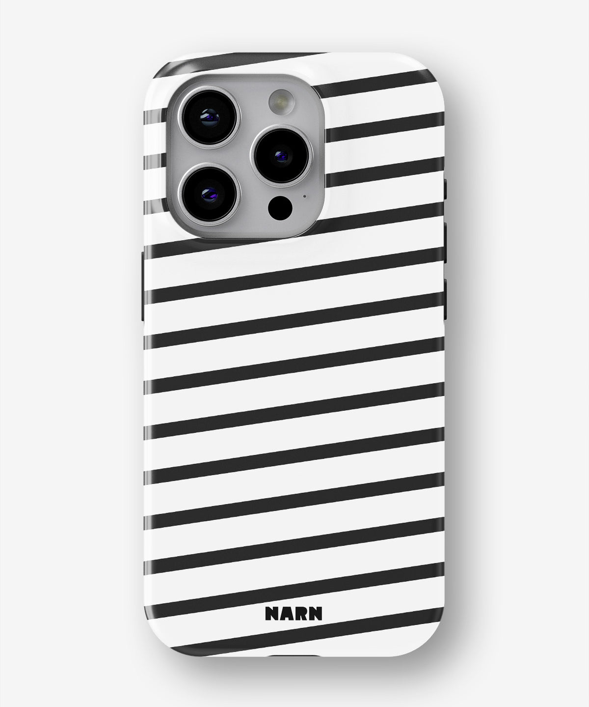 iPhone 15 Pro Tough Case – Black Stripes - View 1