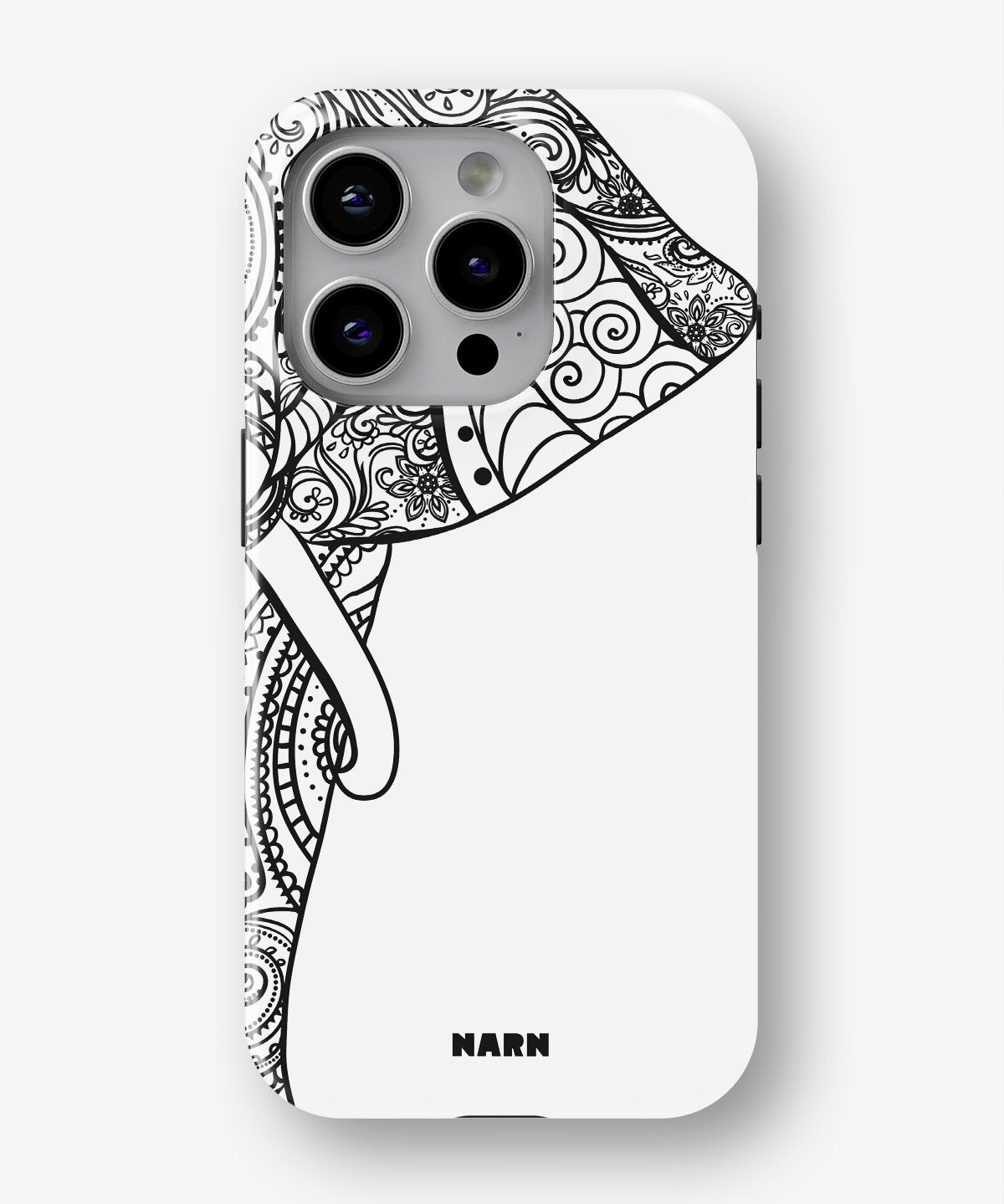 iPhone 15 Pro Tough Case – Mandala Elephant - View 1