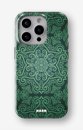 iPhone 15 Pro Tough Case – Retro Forest - View 1