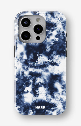 iPhone 15 Pro Tough Case – Tie Dye Blue - View 1