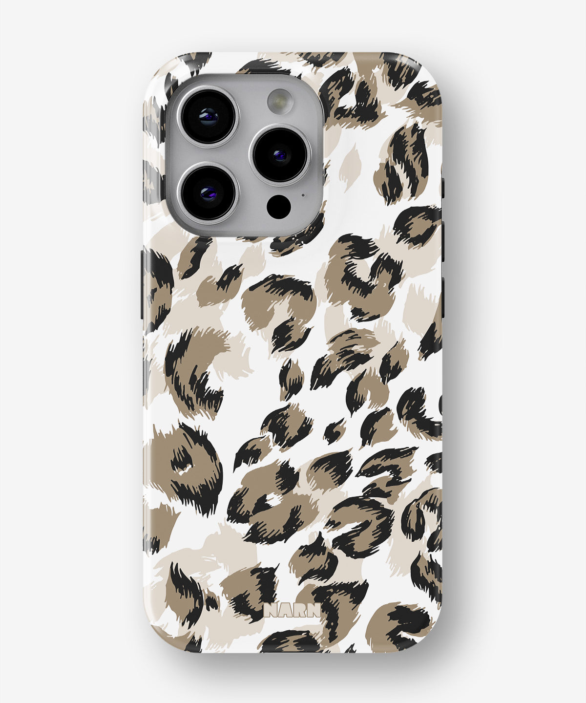 iPhone 15 Pro Tough Case – Snow Leopard - View 1
