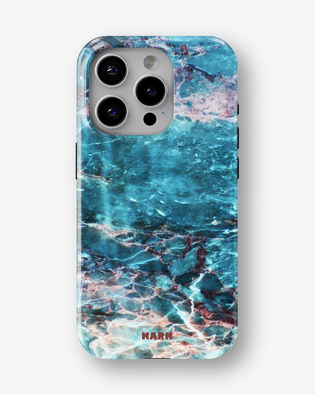 iPhone 15 Pro Tough Case – Icy Marble - View 1