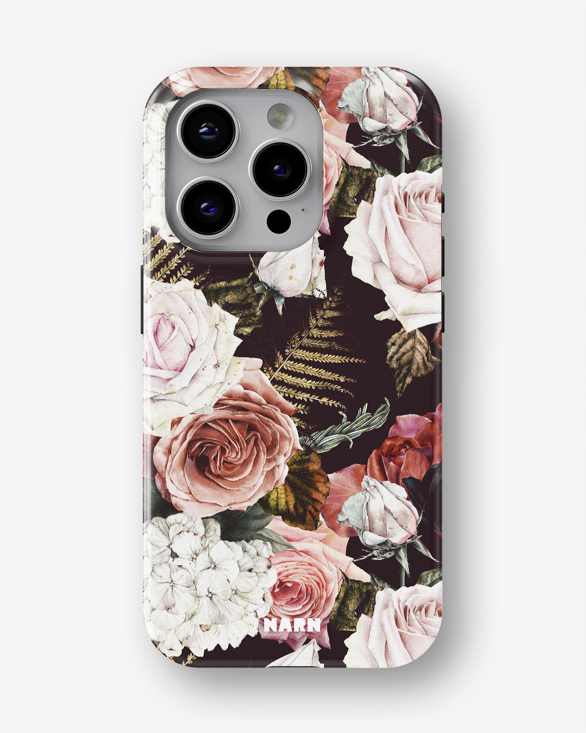 iPhone 15 Pro Tough Case – Midnight Roses - View 1