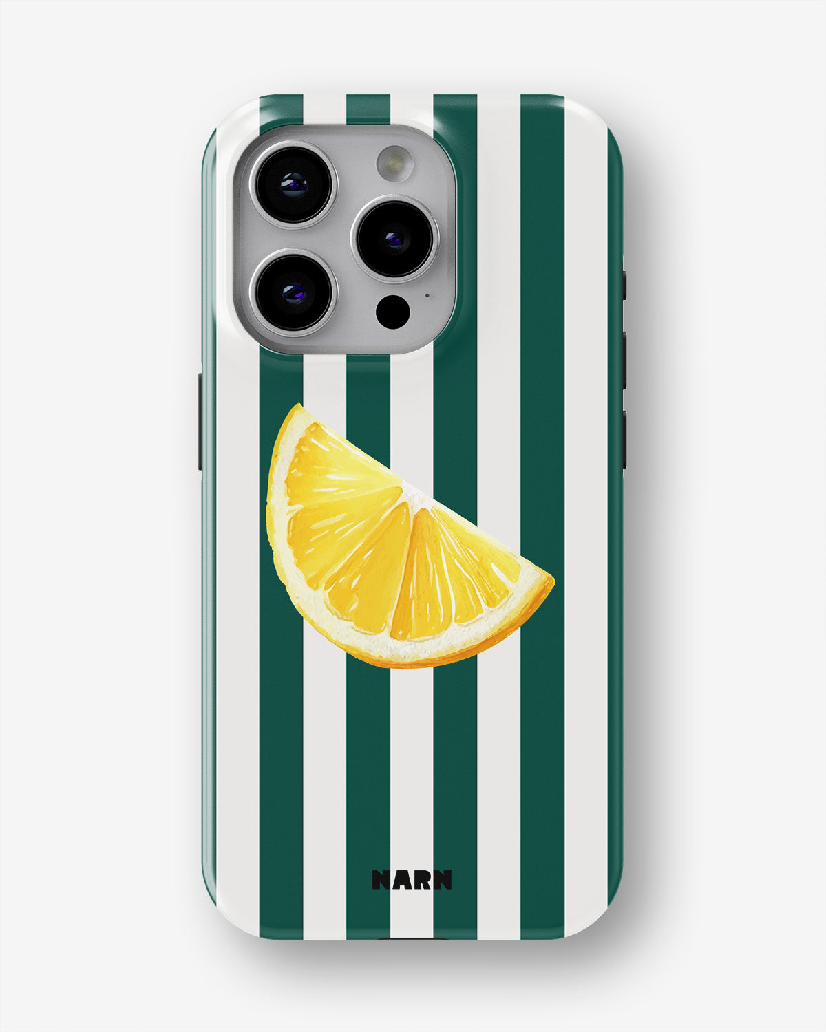 iPhone 15 Pro Tough Case – Lemon Stripes - View 1