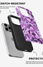iPhone 15 Pro Tough Case – Lavender Crystals - View 2