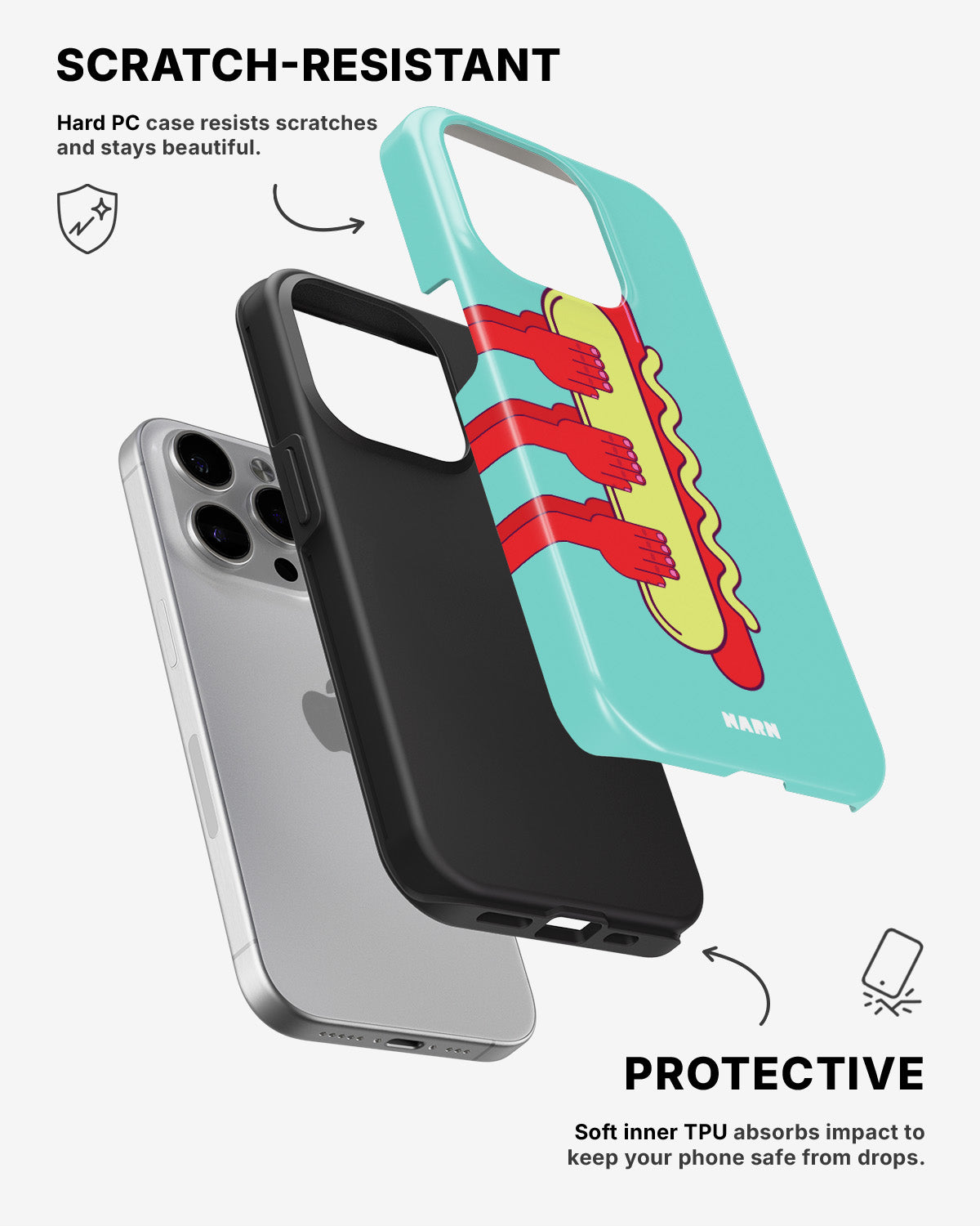 iPhone 15 Pro Tough Case – Hot Dog - View 2