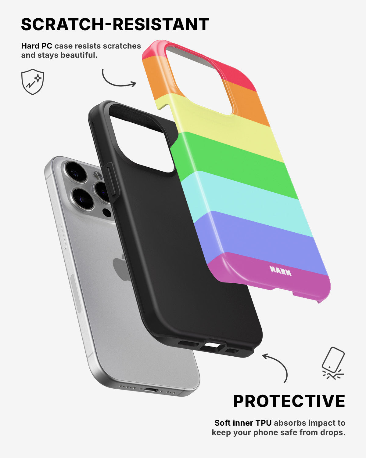 iPhone 15 Pro Tough Case – Color Symphony - View 2