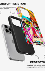iPhone 15 Pro Tough Case – Abstract Portrait - View 2