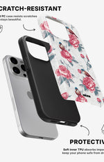 iPhone 15 Pro Tough Case – Birds Among Roses - View 2