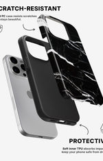 iPhone 15 Pro Tough Case – Black Marble - View 2