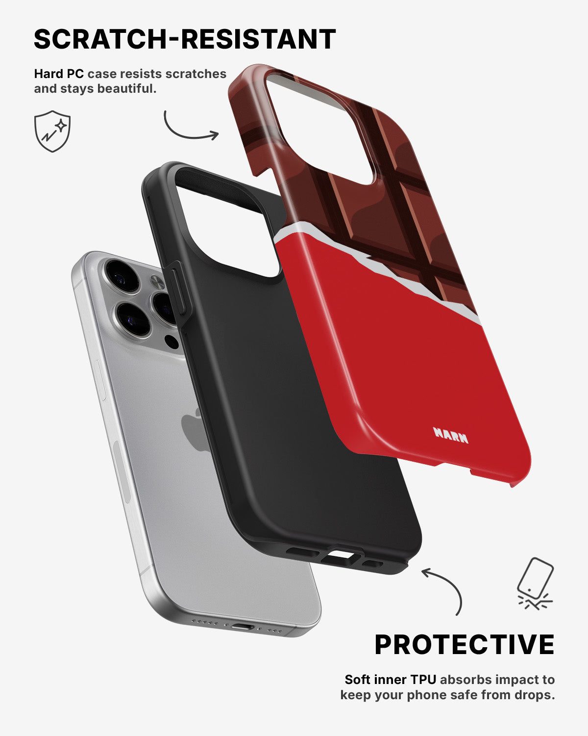 iPhone 15 Pro Tough Case – Chocolate Break - View 2