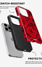 iPhone 15 Pro Tough Case – Red Roses - View 2
