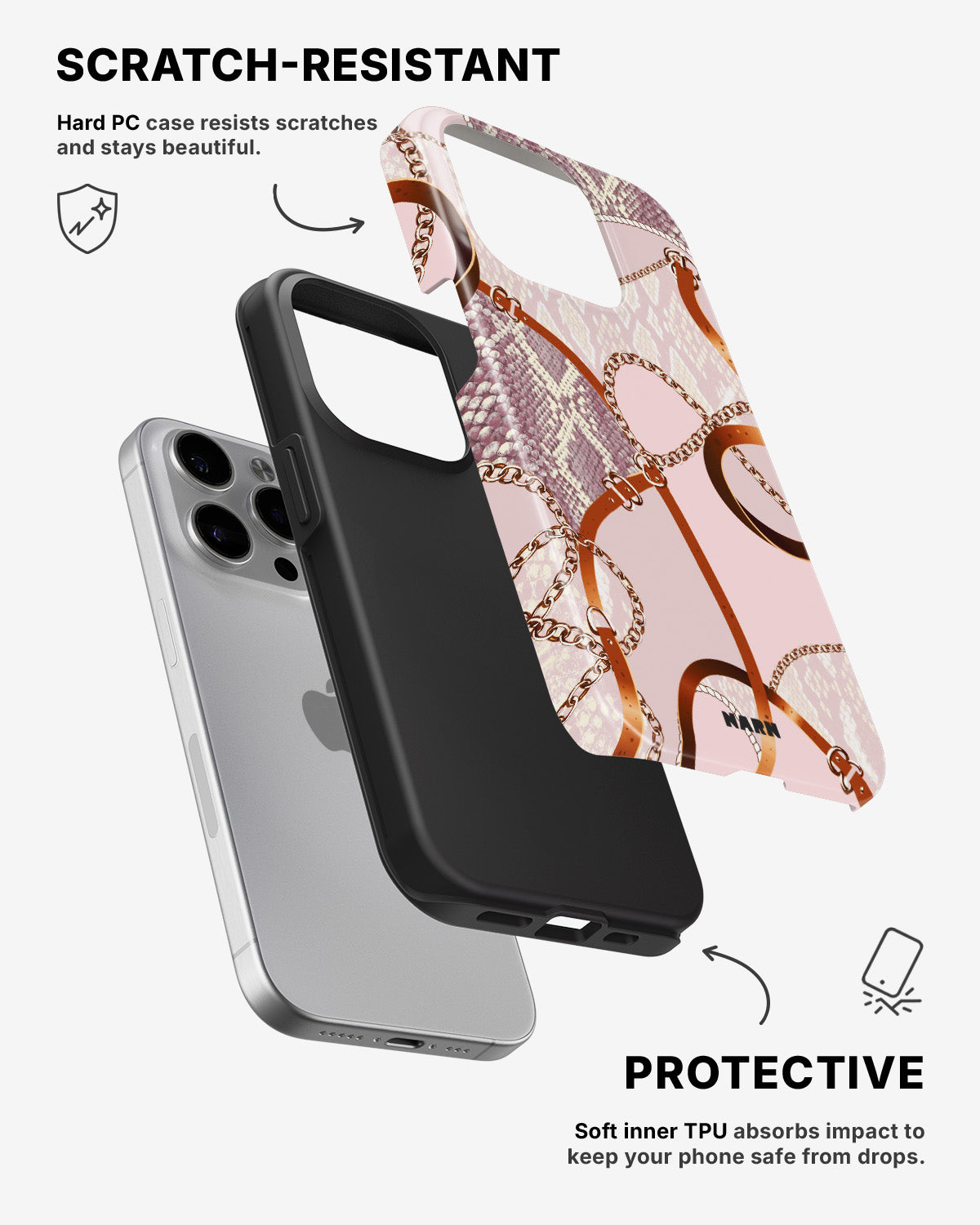 iPhone 15 Pro Tough Case – Chains - View 2