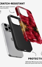 iPhone 15 Pro Tough Case – Burgendy Shimmer - View 2