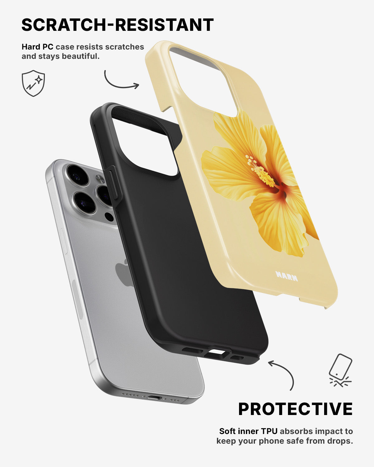 iPhone 15 Pro Tough Case – Golden Harmony - View 2
