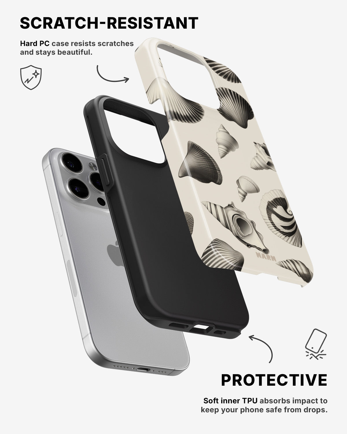 iPhone 15 Pro Tough Case – Silent Sea - View 2