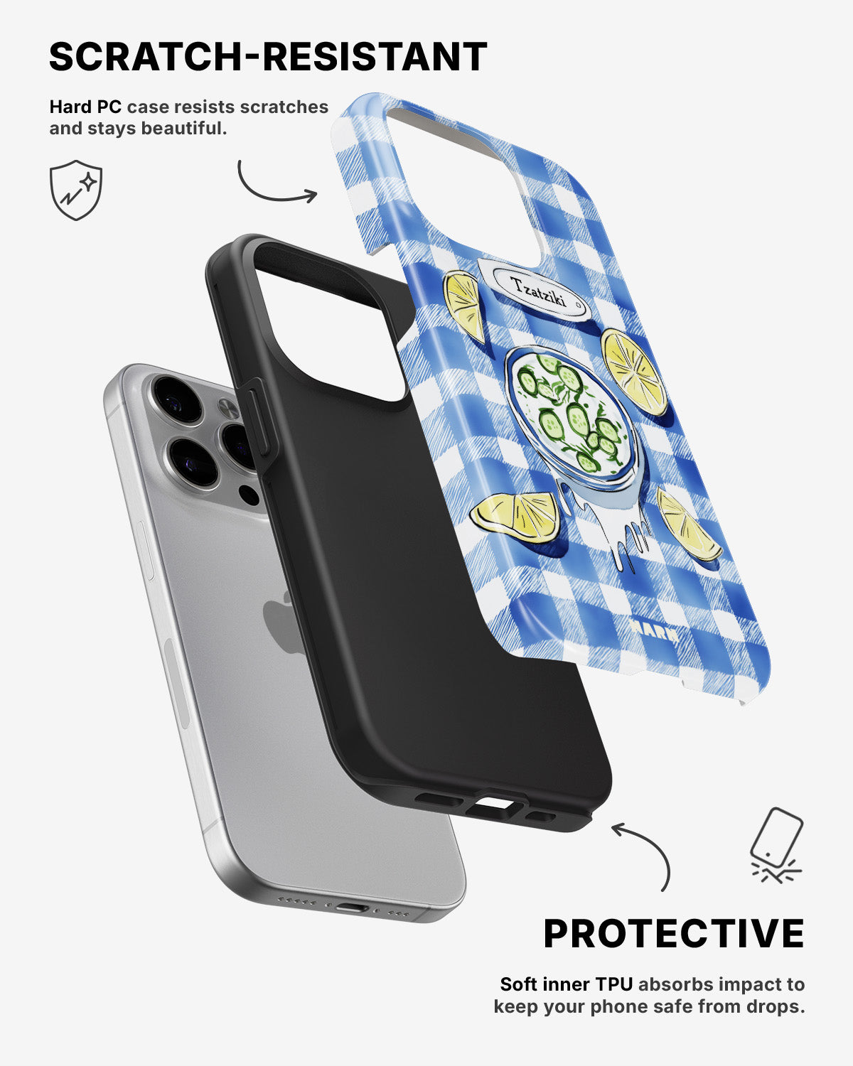 iPhone 15 Pro Tough Case – Tzatziki Time - View 2