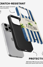 iPhone 15 Pro Tough Case – Greek Blues - View 2
