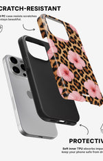 iPhone 15 Pro Tough Case – Leopard Flower - View 2
