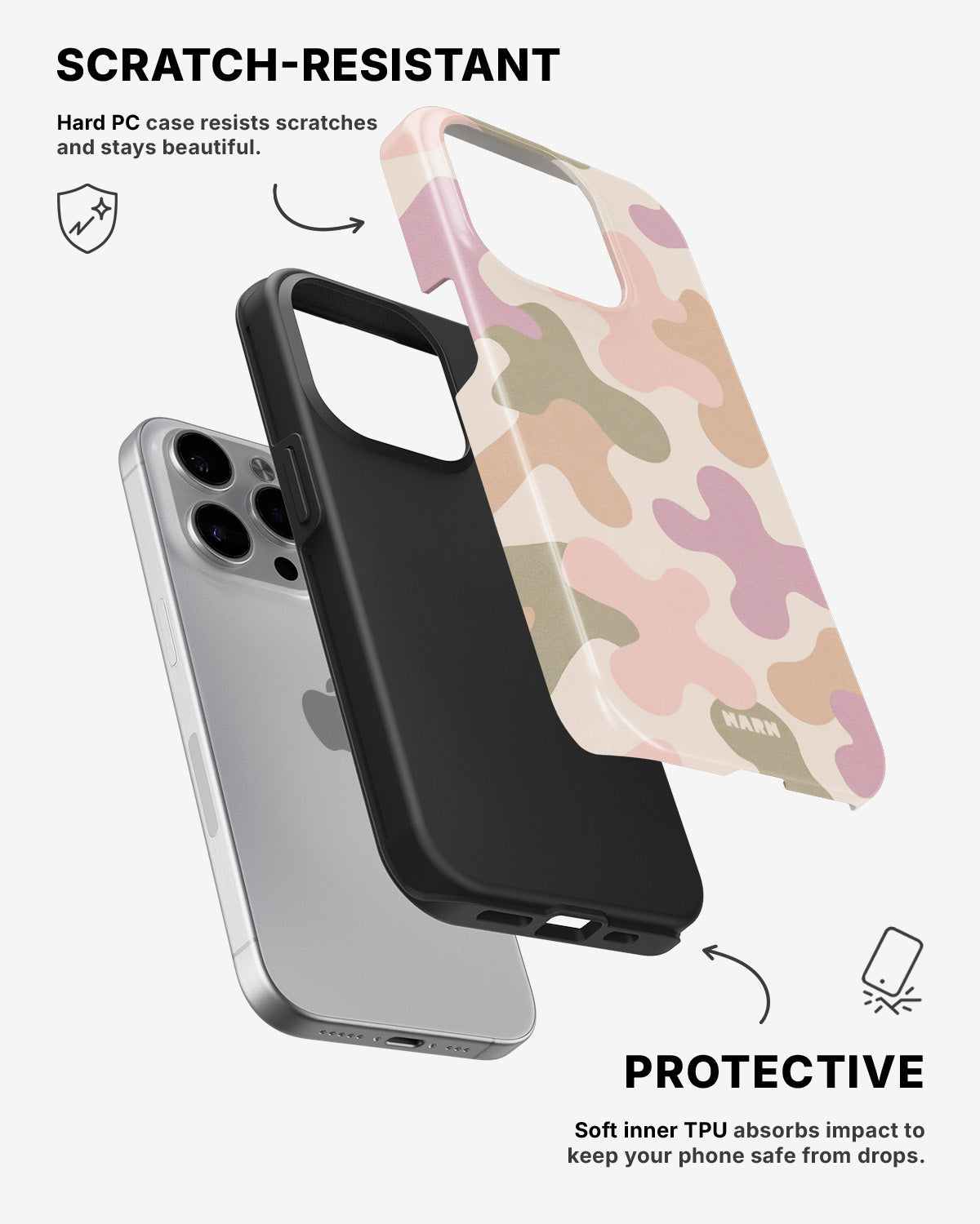 iPhone 15 Pro Tough Case – Dream Camo - View 2