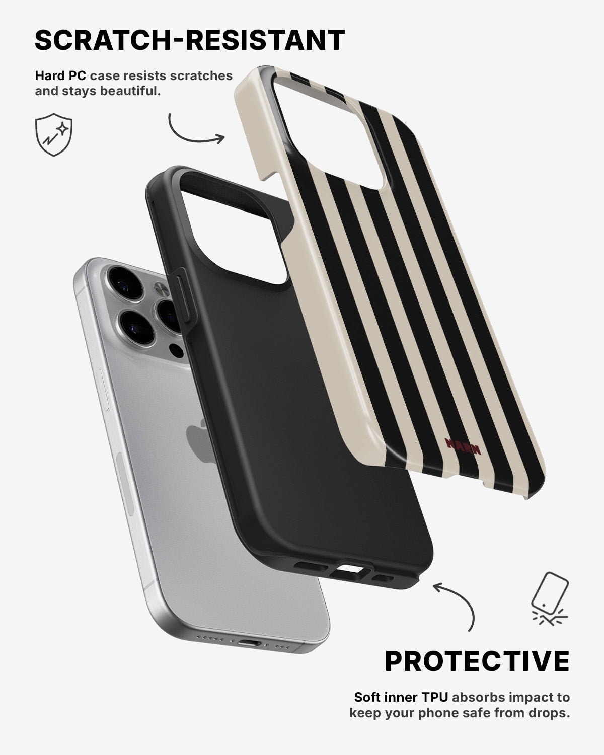 iPhone 15 Pro Tough Case – Classique - View 2