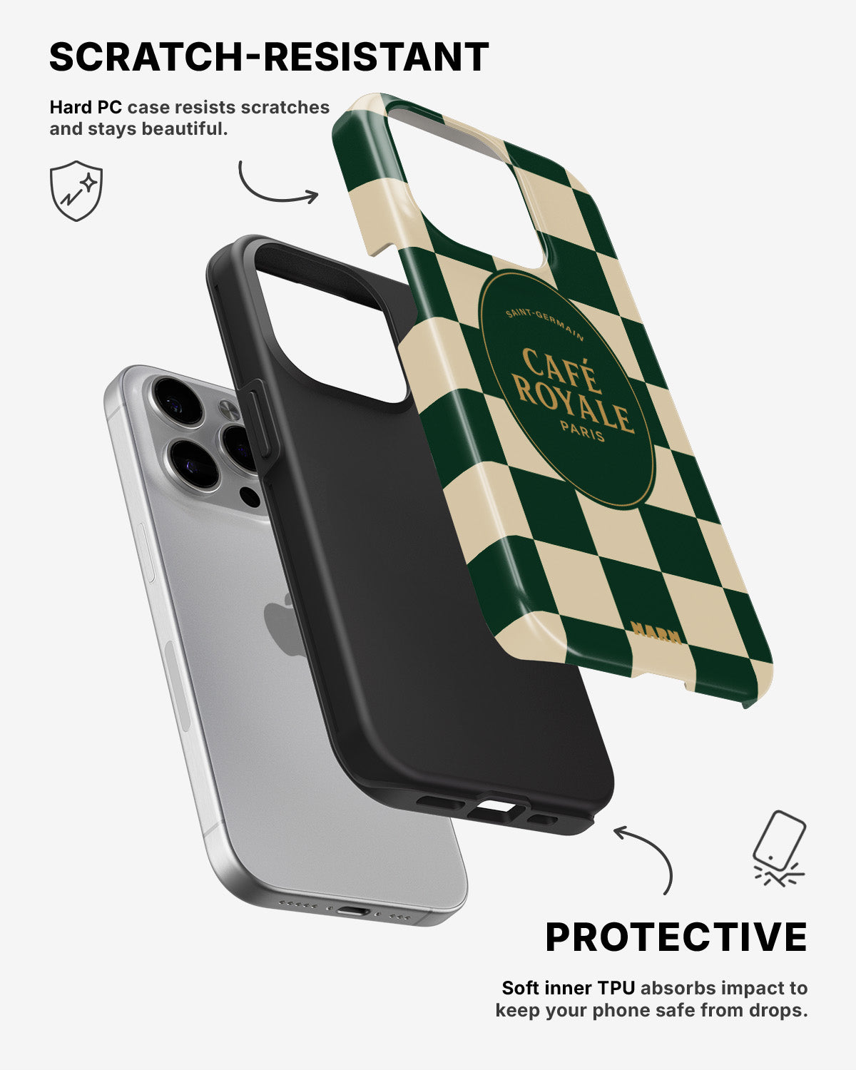iPhone 15 Pro Tough Case – Cafe Royale - View 2