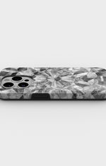 iPhone 15 Pro Tough Case – Grey Crystals - View 3