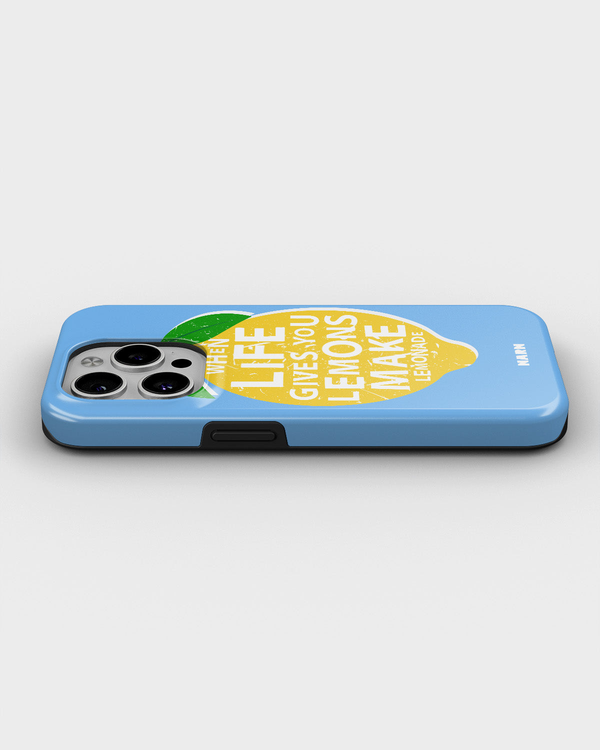 iPhone 15 Pro Tough Case – Lemon Quote - View 3