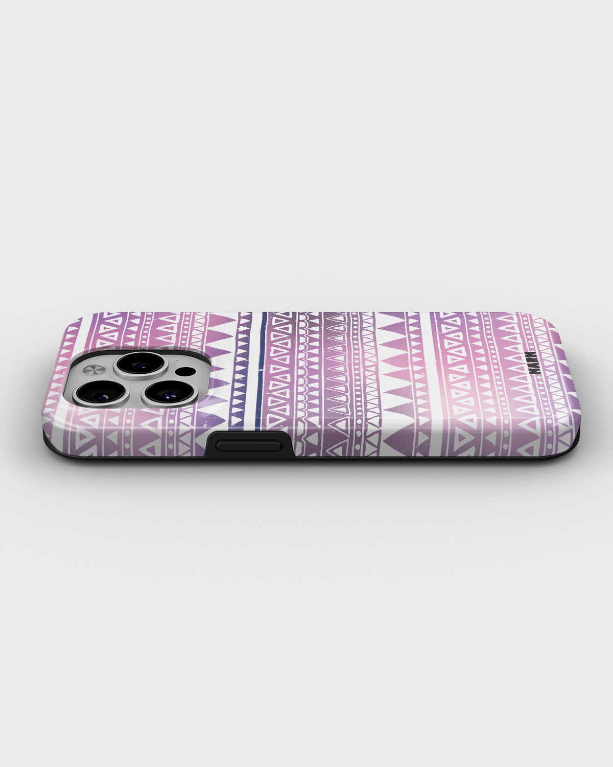 iPhone 15 Pro Tough Case – Purple Aztec - View 3