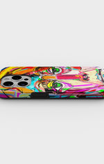 iPhone 15 Pro Tough Case – Abstract Portrait - View 3