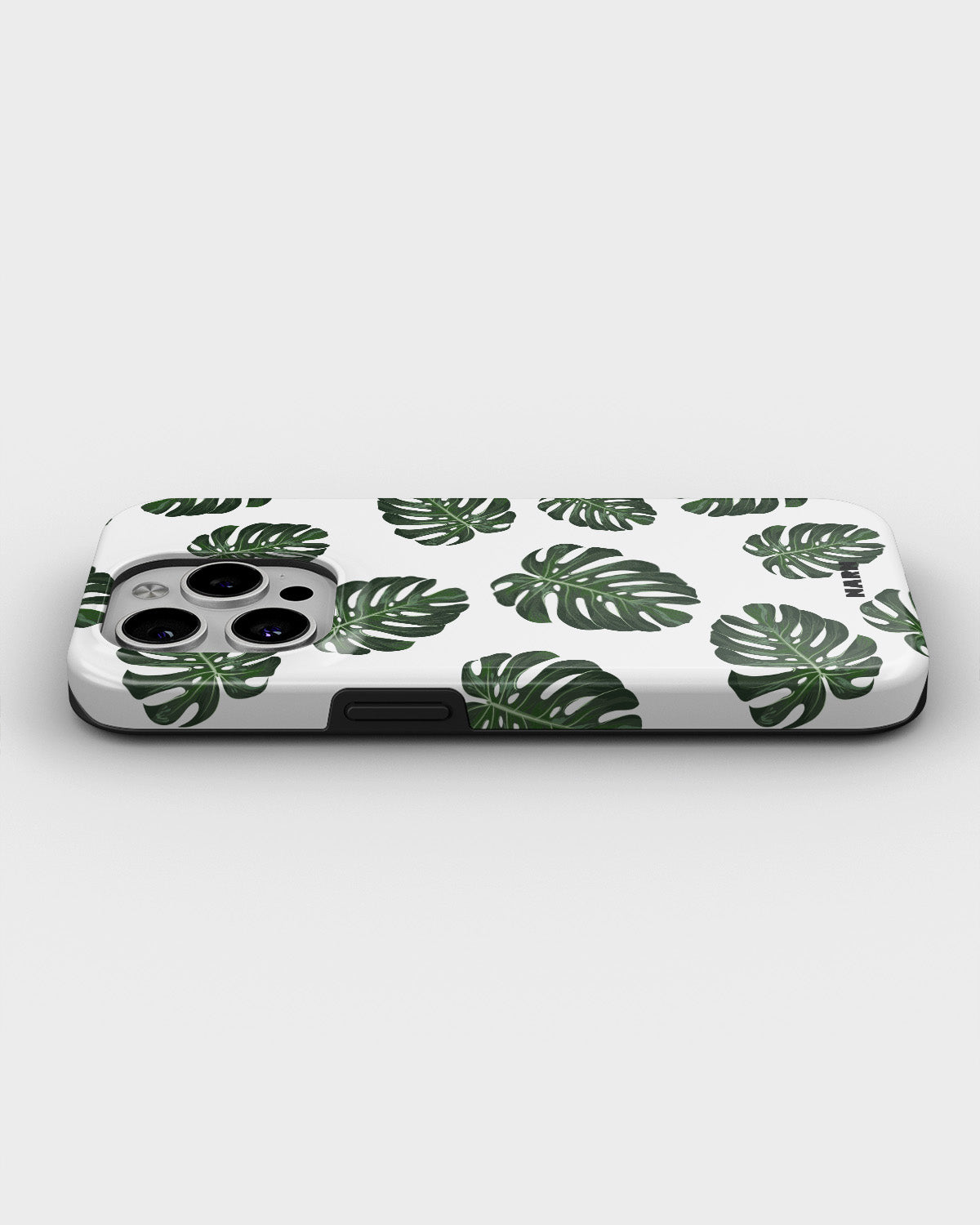 iPhone 15 Pro Tough Case – Monstera Pattern - View 3