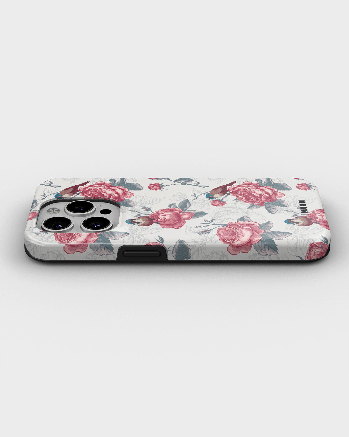 iPhone 15 Pro Tough Case – Birds Among Roses - View 3