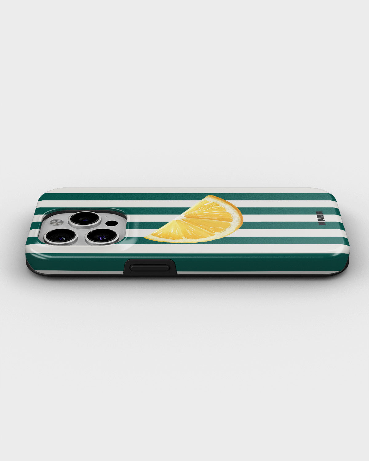 iPhone 15 Pro Tough Case – Lemon Stripes - View 3
