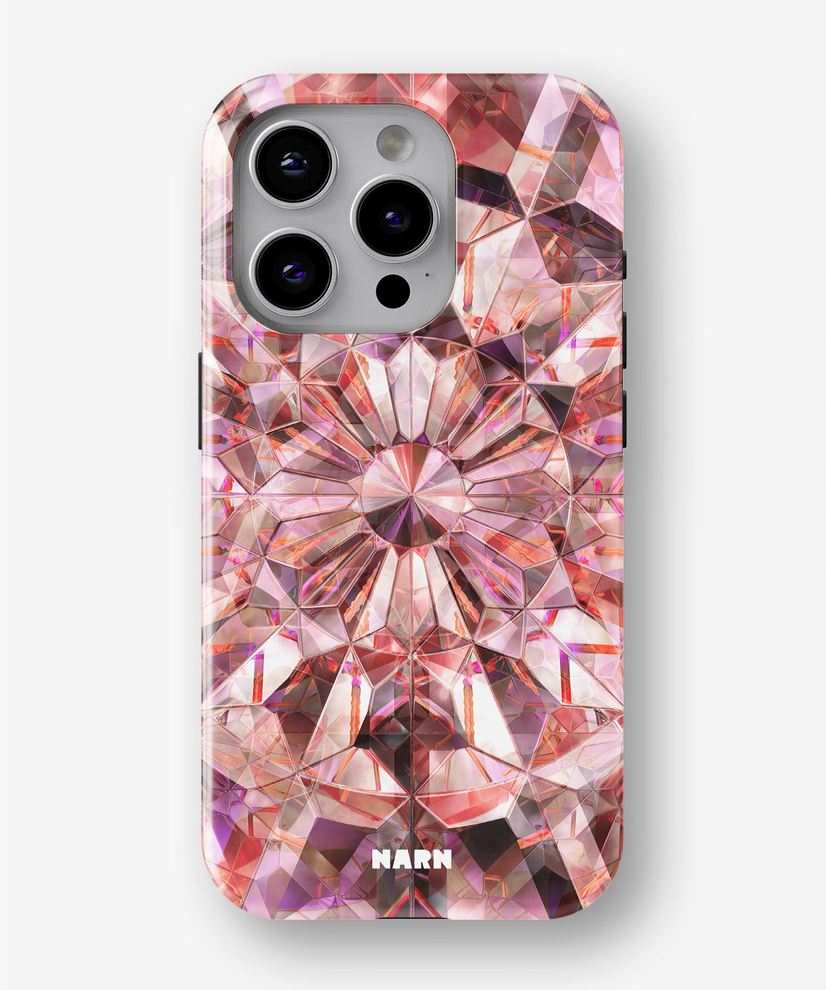 iPhone 14 Pro Tough Case – Pink Crystals - View 1
