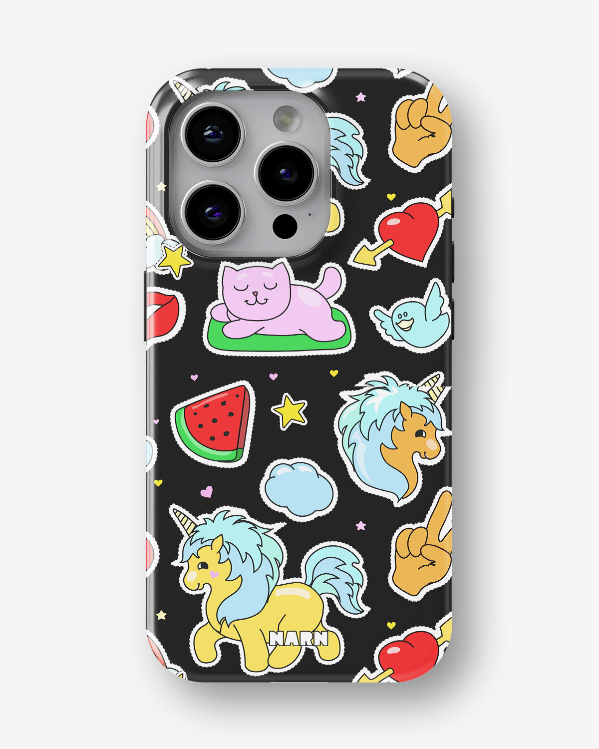 iPhone 14 Pro Tough Case – Cute Stickers - View 1