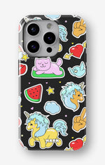 iPhone 14 Pro Tough Case – Cute Stickers - View 1