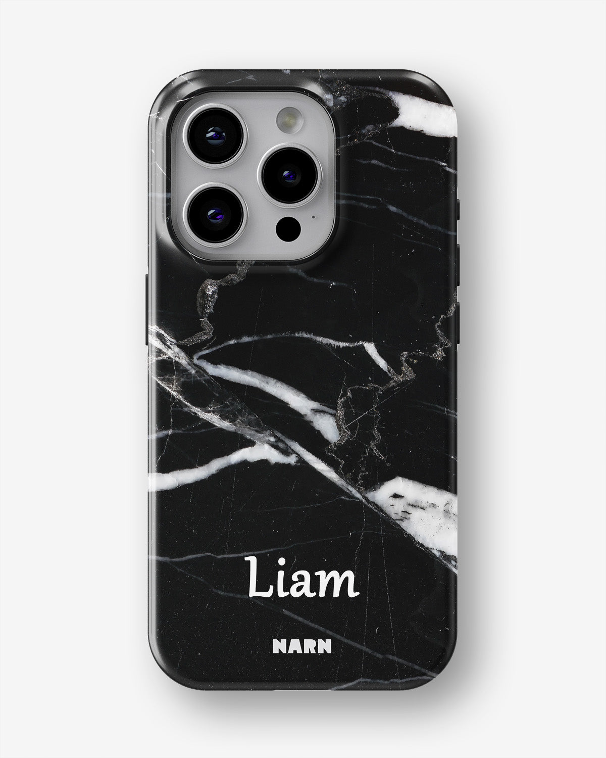 iPhone 14 Pro Tough Case – Custom - Black Marble - View 1