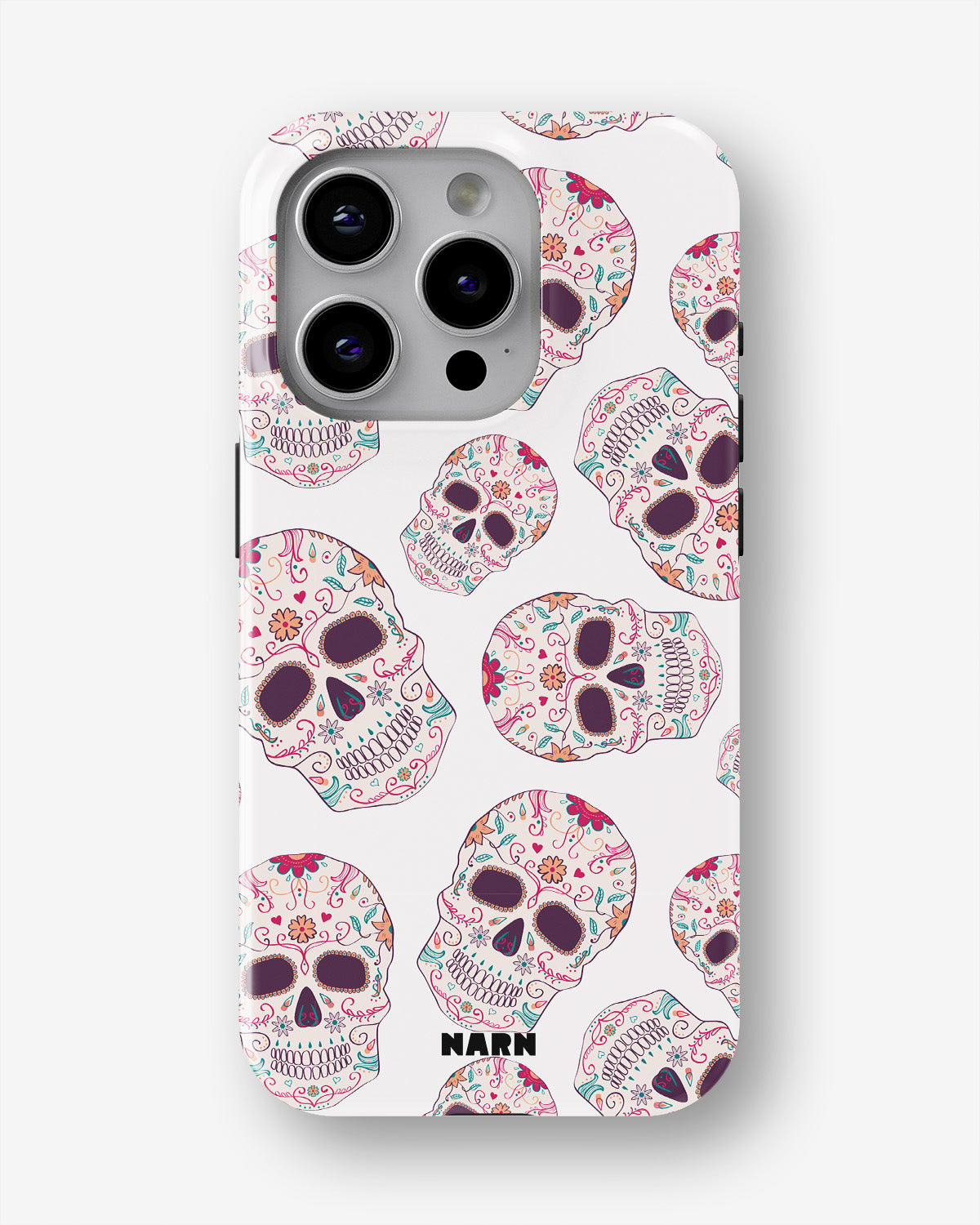 iPhone 14 Pro Tough Case – Calavera Skulls - View 1