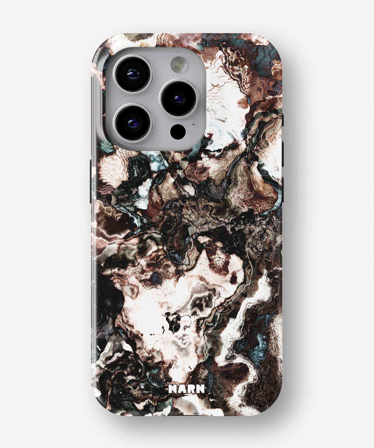 iPhone 14 Pro Tough Case – Marble Brown - View 1