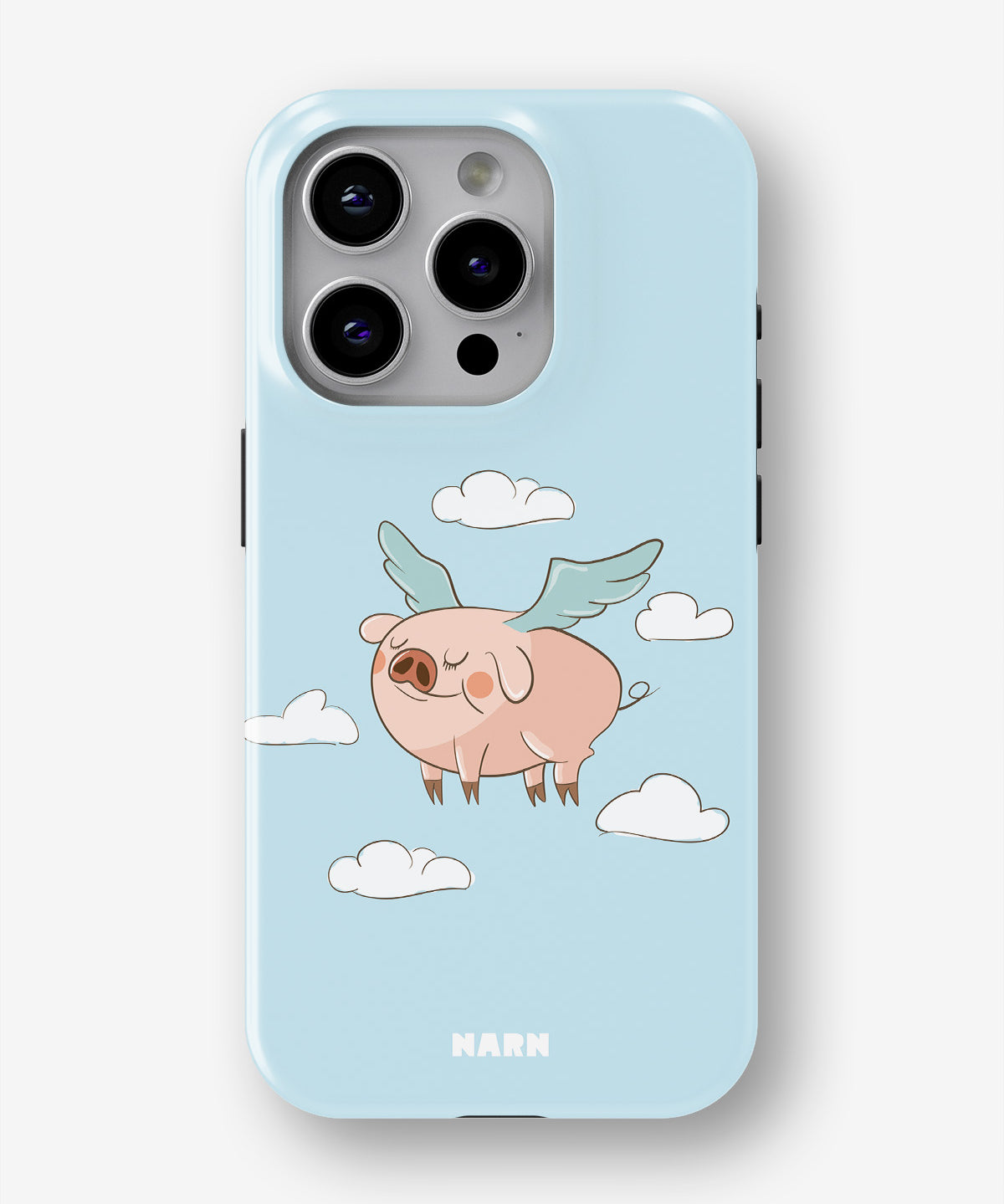 iPhone 14 Pro Tough Case – Dreamy Pig - View 1
