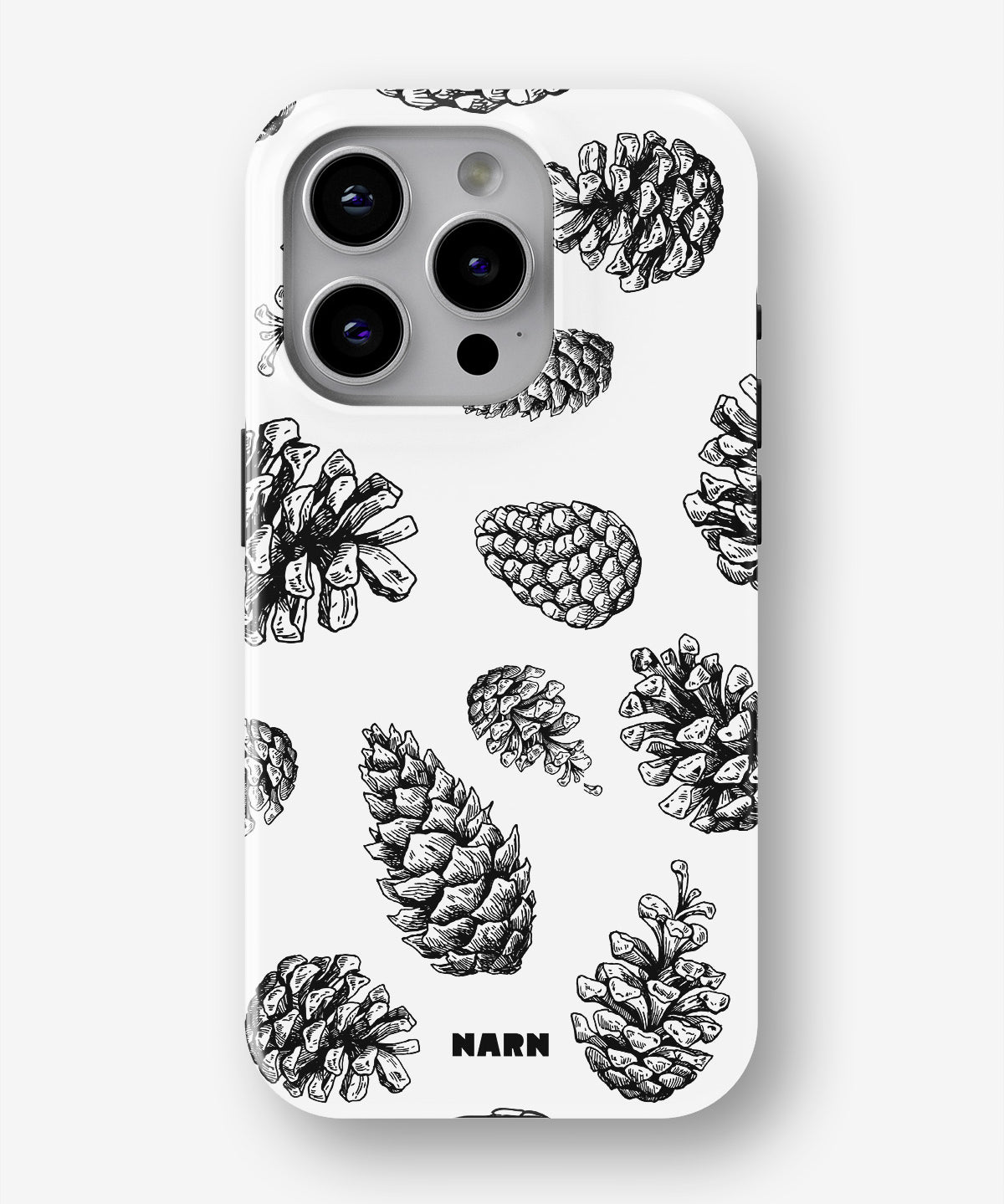 iPhone 14 Pro Tough Case – Pine Cones - View 1
